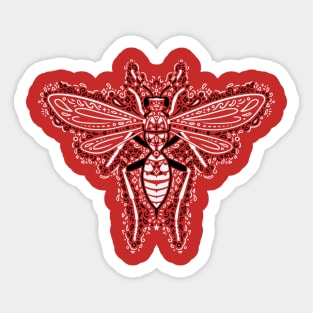 Paisley Wasp Sticker